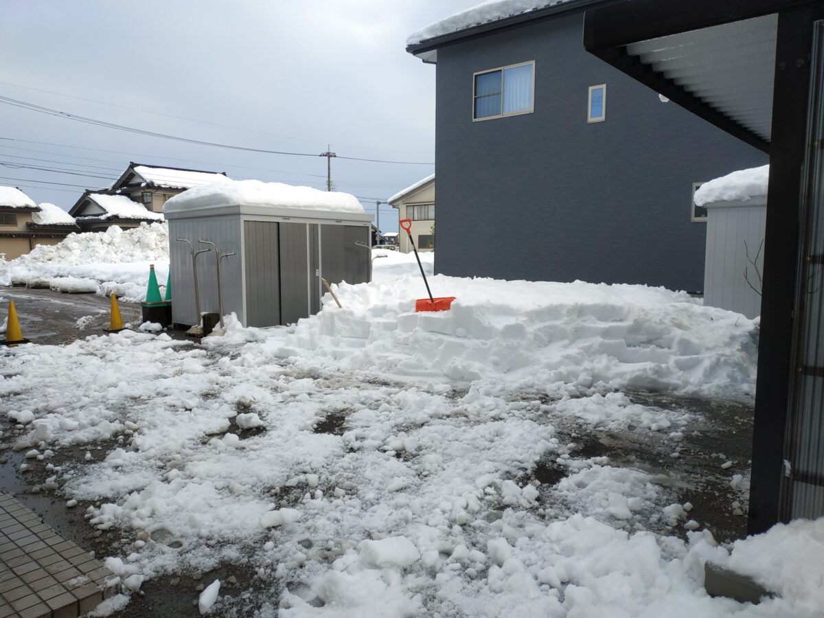 除雪　アフター