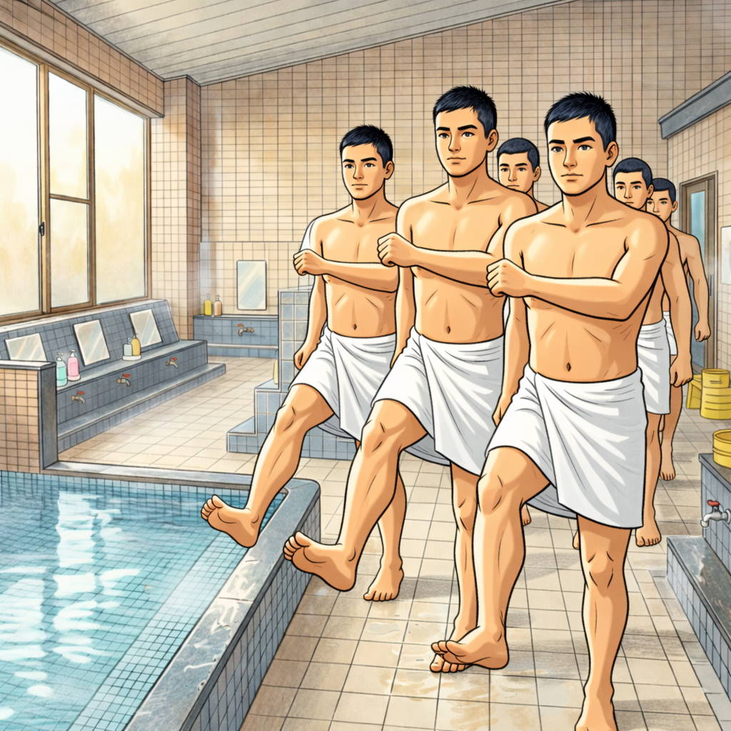 まるで入場行進か倍々ゲーム