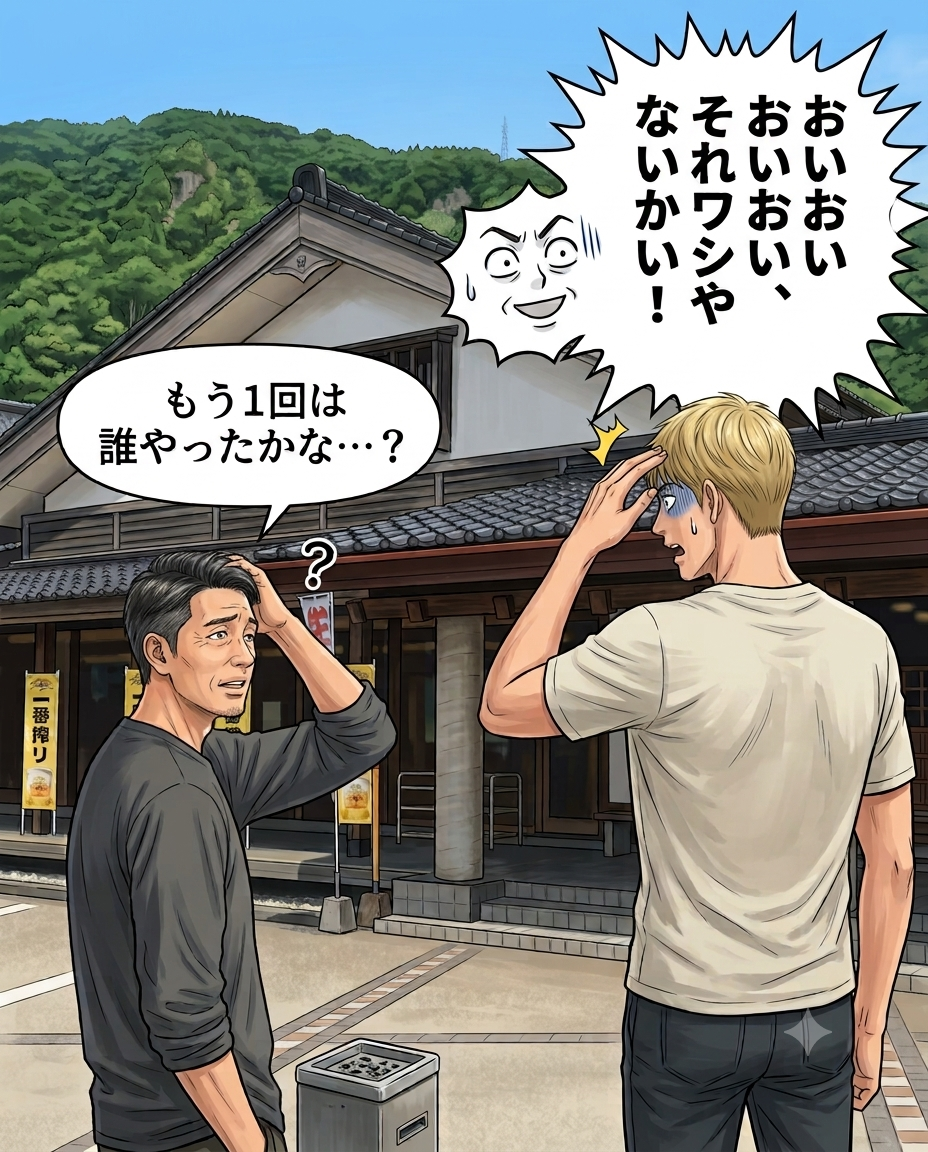 おいおいおいおいおい、それワシやないかい!(笑)